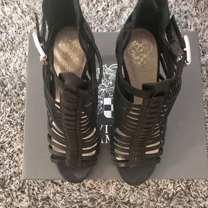 Vince Camuto Remmie Caged Sandal Black